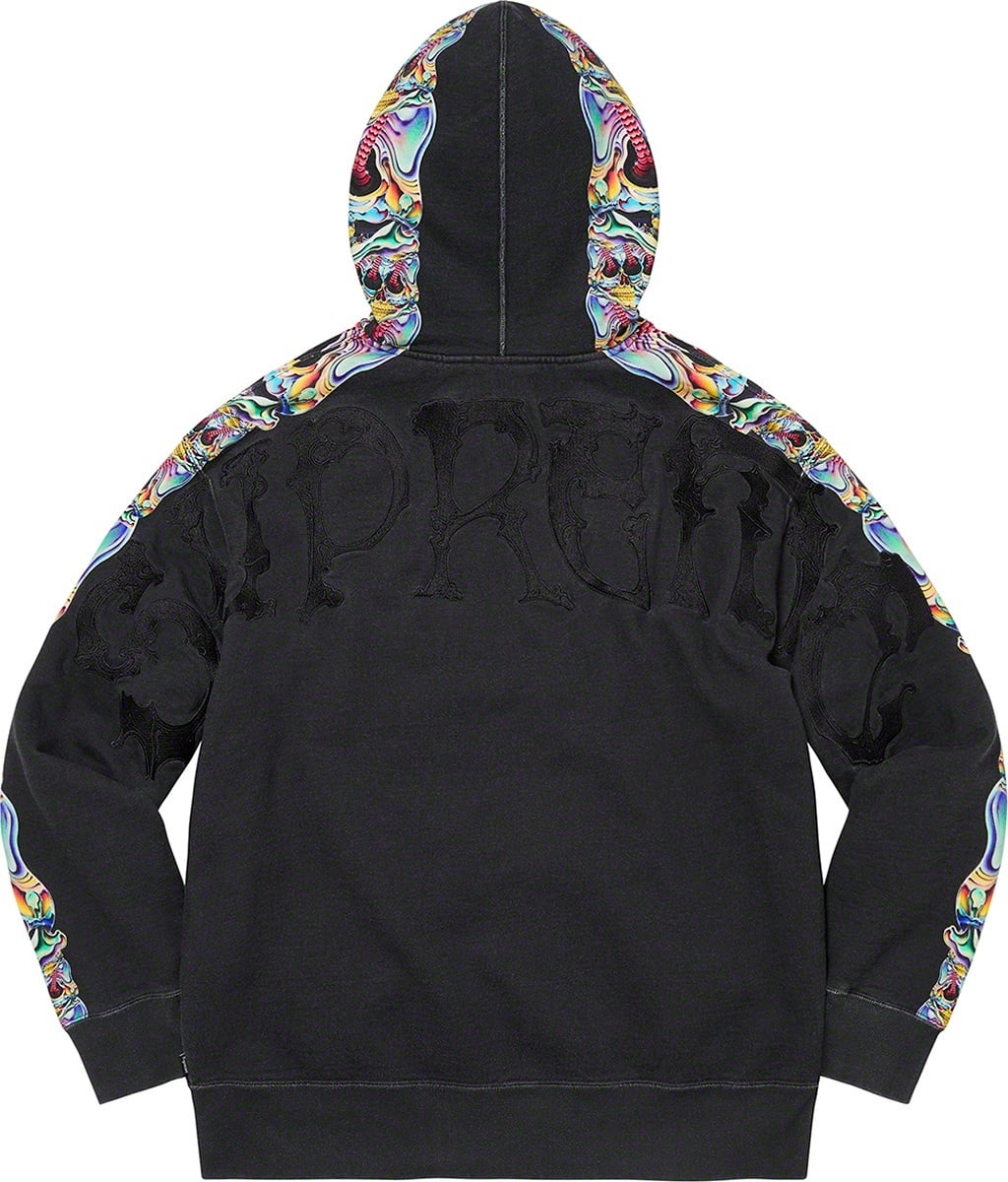 Skulls Zip Up Hooded Sweatshirt view 6